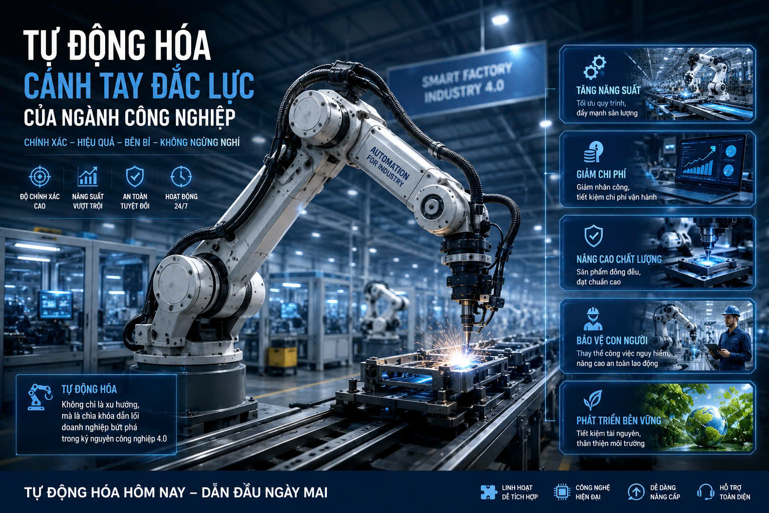 Tự động hóa - Cánh tay đắc lực của ngành công nghiệp