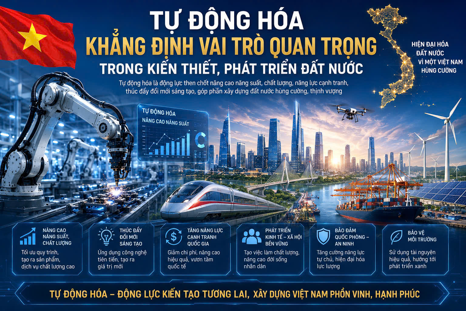 Tự động hóa khẳng định vai trò quan trọng trong kiến thiết phát triển đất nước